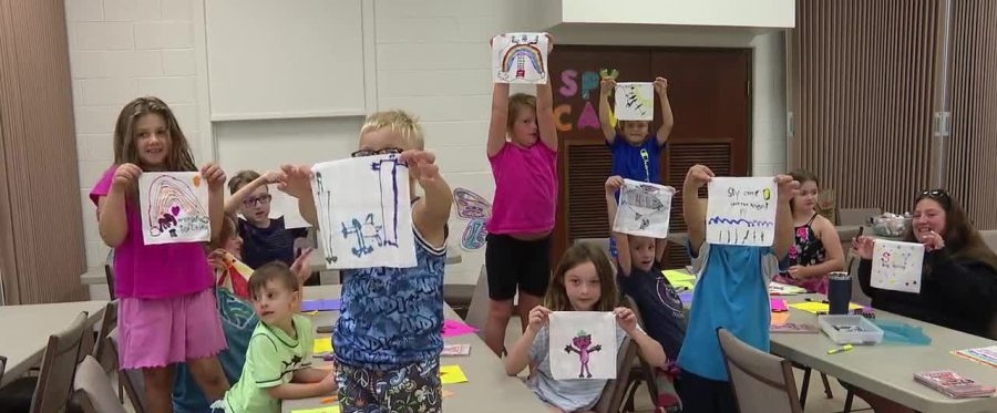 Midstate kids make blankets for those in need