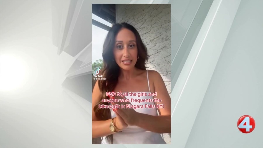 Woman warns others to stay vigilant in viral video following incident on Niagara Falls bike path