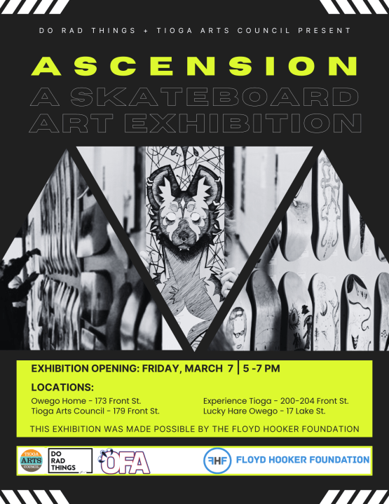 OFA students use skateboards as a canvas for ‘Ascension' art exhibit
