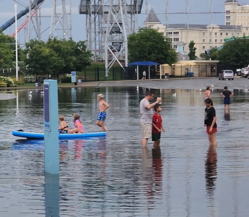 PHOTO: Cedar Point floods amid storms, downpours