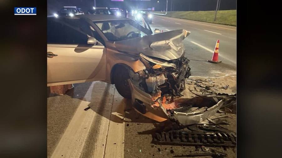 ODOT crew's equipment struck by distracted driver in Cleveland, officials say