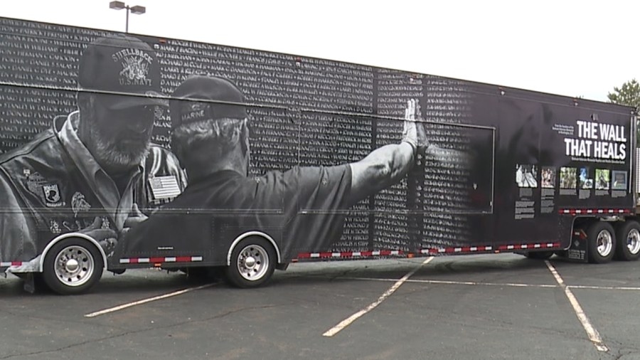 ‘Wall that Heals' veterans memorial open for viewing