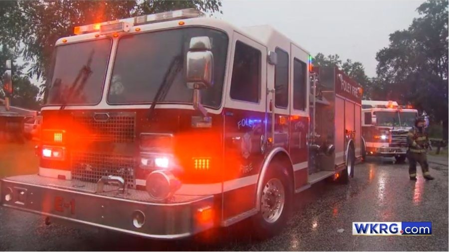 Foley duplex catches fire due to storm