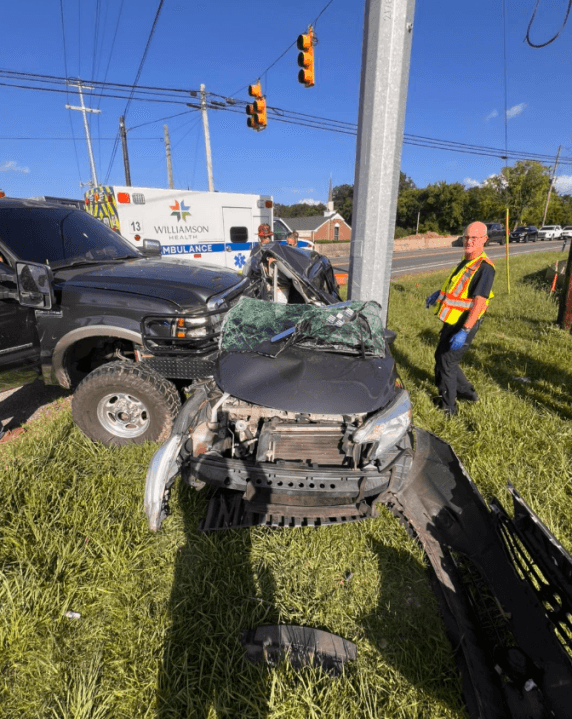 Nolensville leaders warning drivers to use caution following lightning strike, crash on Nolensville Road