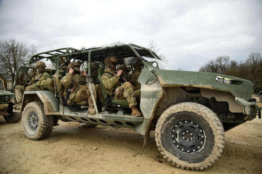 Tested at Fort Bragg, new military troop vehicle in production in North Carolina