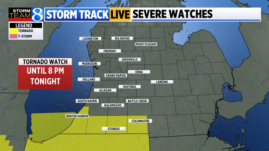 Tornado watch issued near the Indiana state line