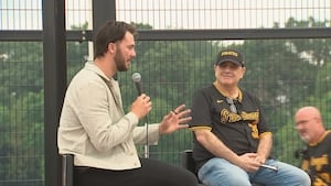 Young fans meet Pirates pitcher Paul Skenes at trading card event