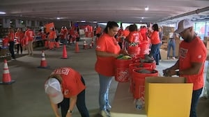 Home Depot employees help fill disaster kits for Georgians ahead of hurricane season