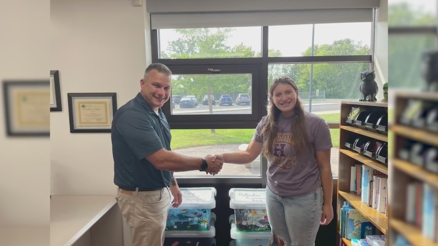 Roscoe Girl Scout awarded for teaching students about the ecosystem