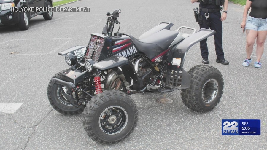 ATV rider arrested after crashing into Holyoke police cruiser
