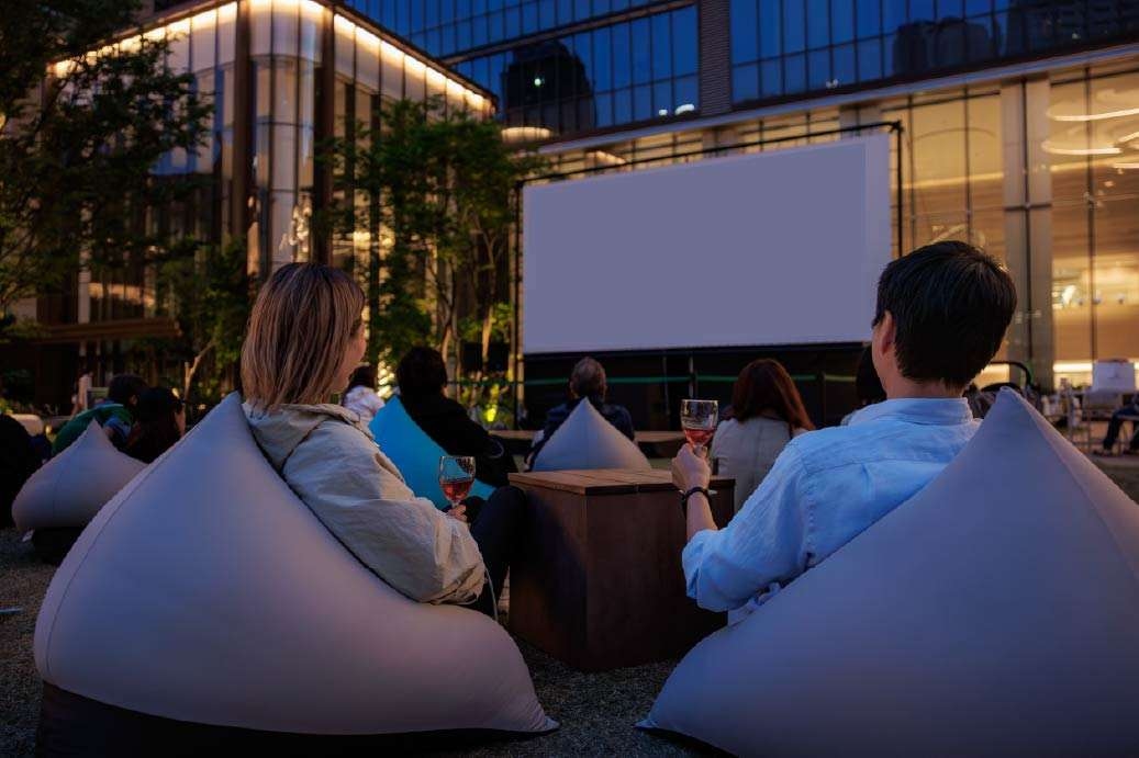 Outdoor Cinema in Tokyo