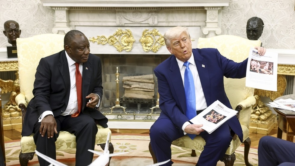 Trump backs South Africa ‘white genocide' claims with Congo footage