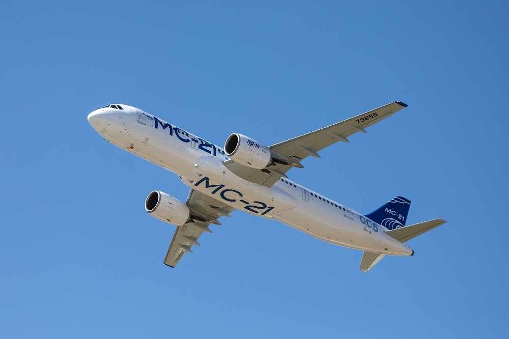روسيا تختبر صيف العام الجاري طائرات MS-21 المجهزة بمكونات محلية خالصة