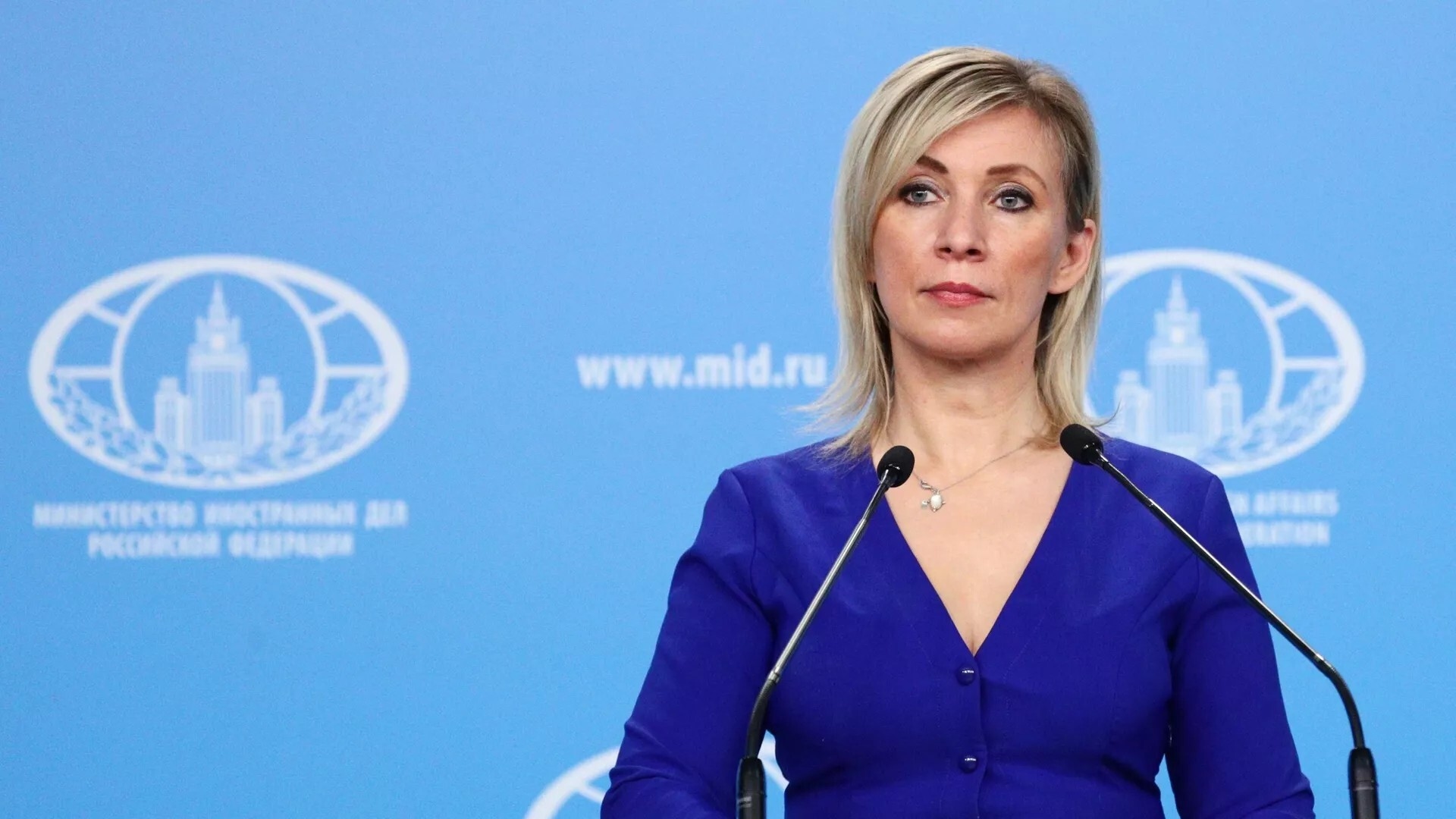 زاخاروفا تطالب سفارة ألمانيا بالاعتذار على خلفية نشر خريطة تحمل علما محرّفا للاتحاد السوفييتي