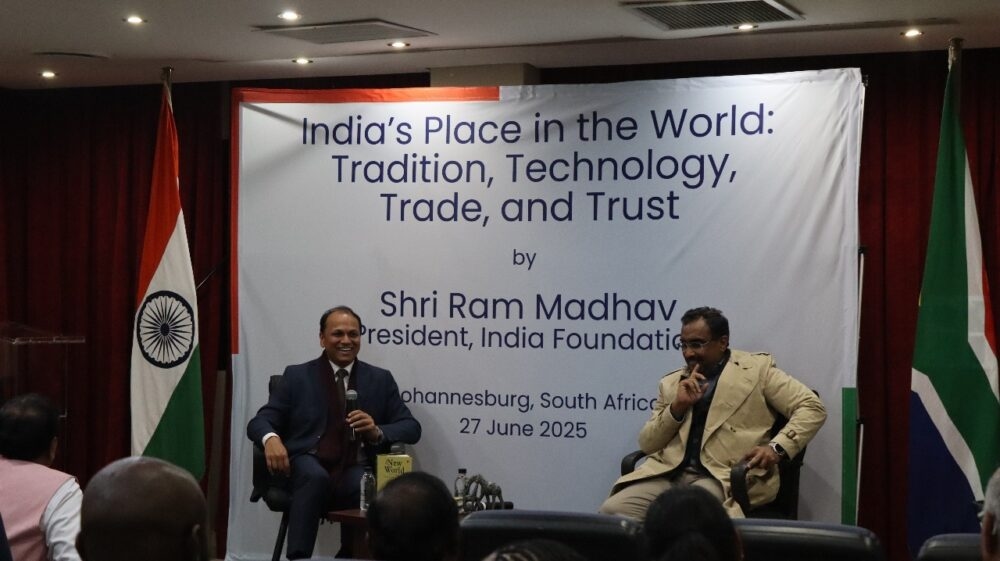 Hindu nationalist Ram Madhav urges Indian South Africans to deepen ties with world's largest emerging economy