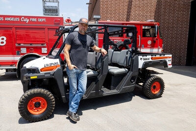 Bobcat Company and Actor and Director Josh Duhamel Give Back to the Los Angeles Fire Department