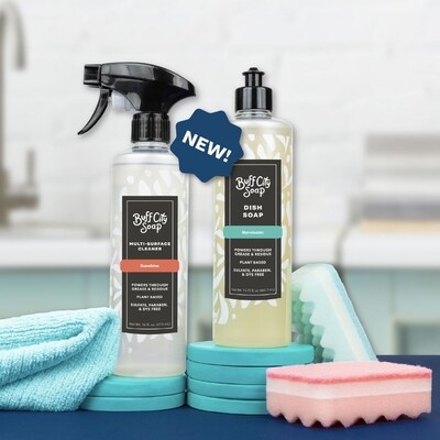 BUFF CITY SOAP EXPANDS INTO THE KITCHEN WITH NEW DISH SOAP & MULTI-SURFACE CLEANER