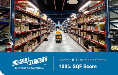 Nelson-Jameson Distribution Center Earns 100% Score On Its First Safe Quality Food Audit