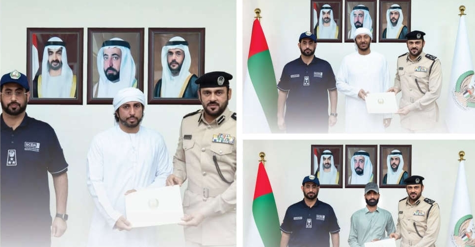 Sharjah honours 3 men for swift action in helping fire crew