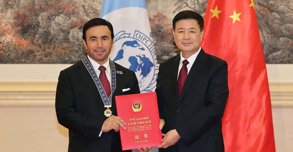 China honours Interpol chief Ahmed Nasser Al Raisi with 'Great Wall Medal'