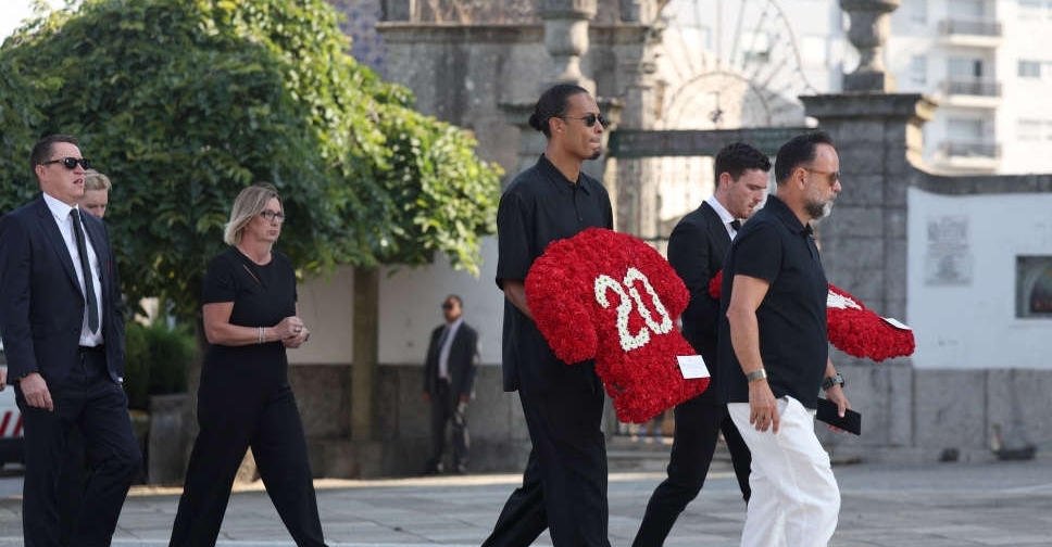 Liverpool players join family for Diogo Jota's funeral
