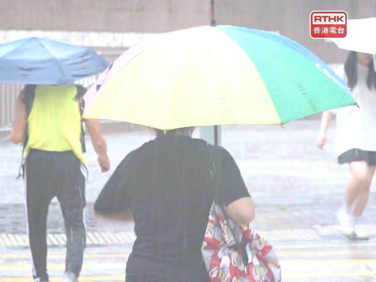 Red rainstorm alert back again as deluge hits city