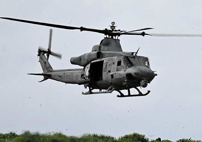 U.S. military chopper drops flammable object in Okinawa