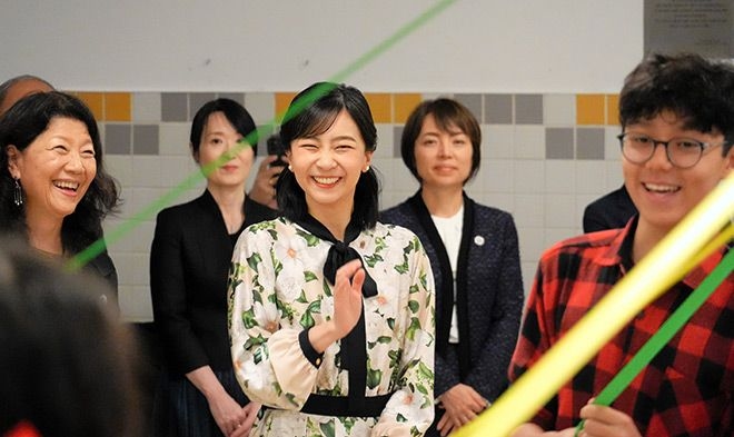 Princess Kako welcomed at Japanese-Brazilian school