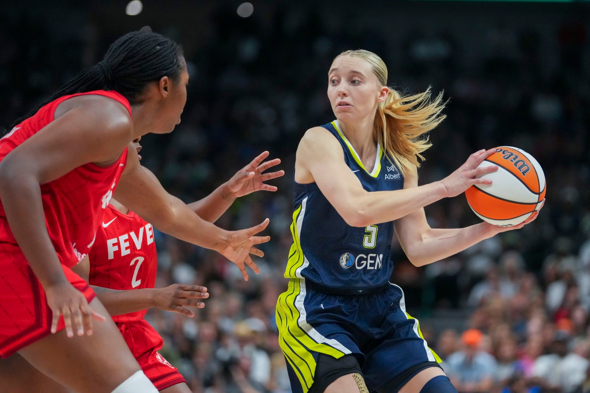 Wings rookie Paige Bueckers out with knee issue day after loss to Fever without Caitlin Clark