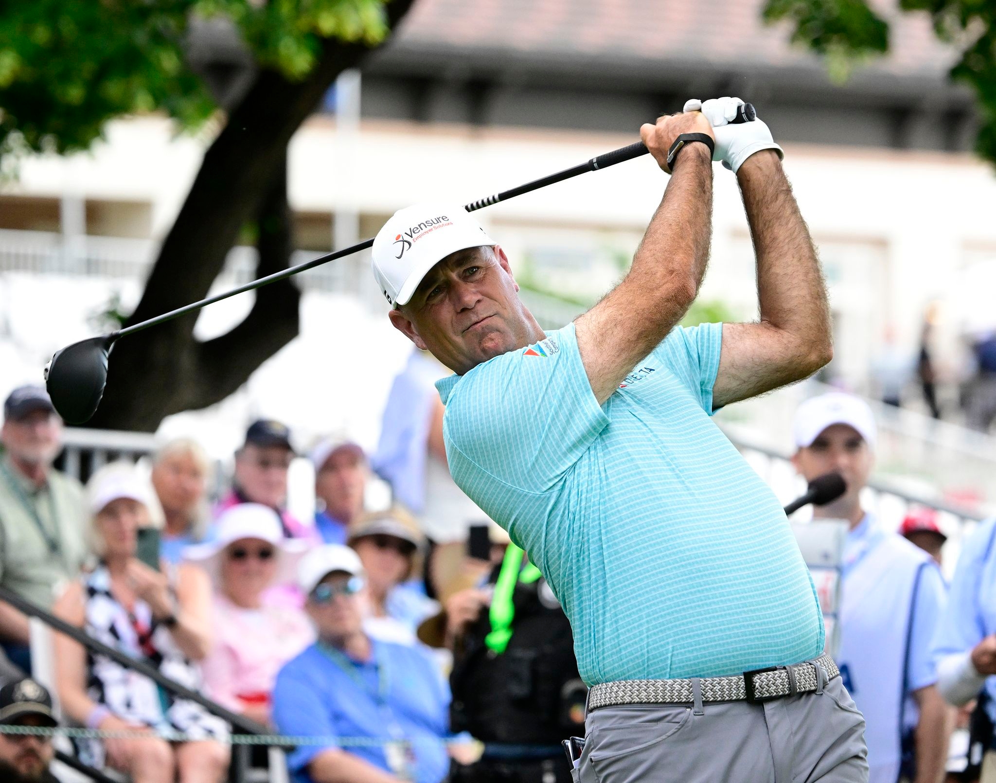 Harrington's chip-in on 18 leaves him tied (again) with Hensby, Cink at US Senior Open