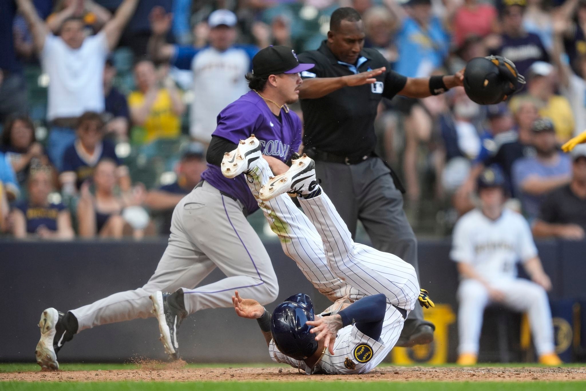 Rockies tie it on Arcia's homer in ninth, beat Brewers 4-3 in 11
