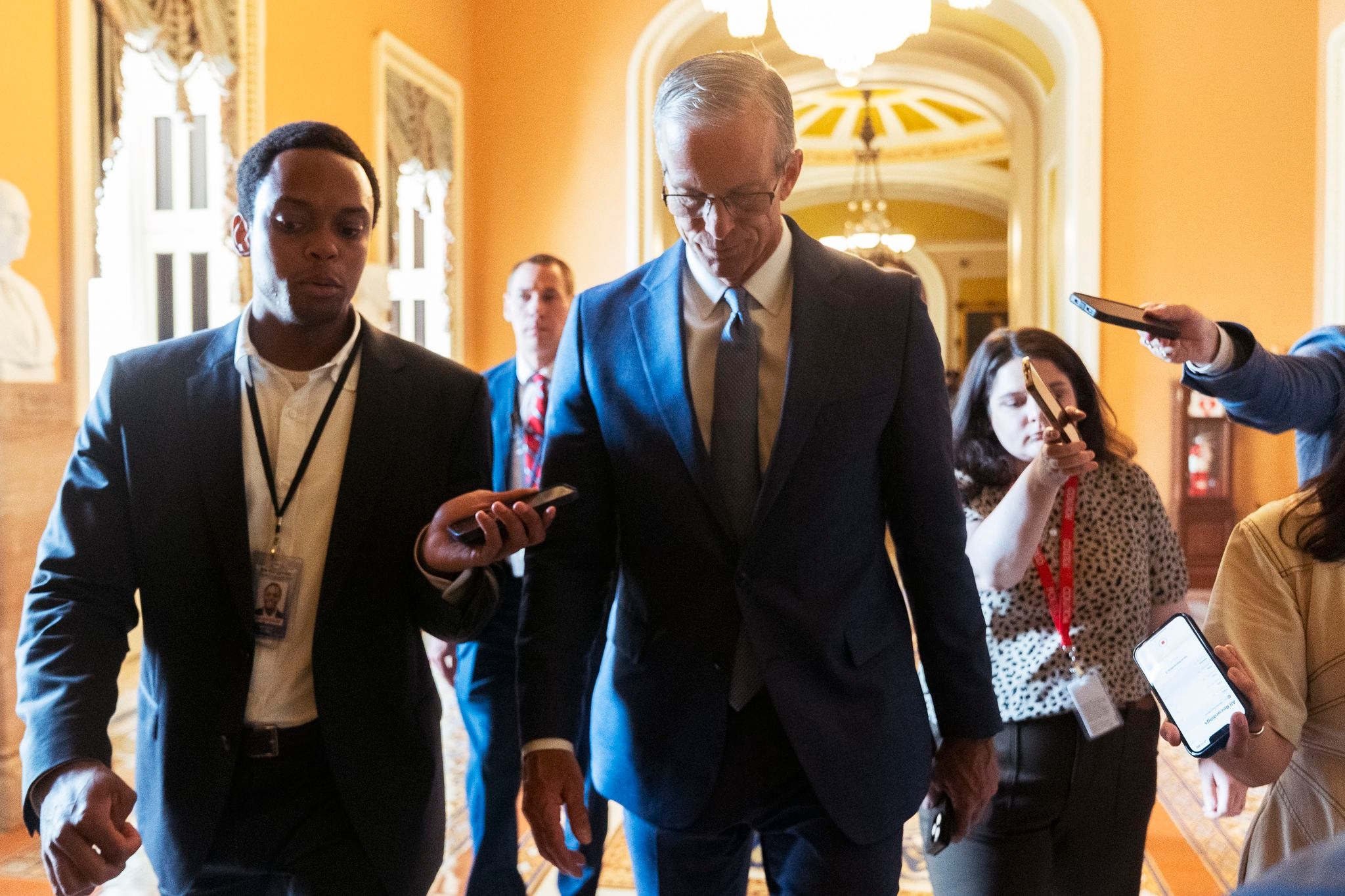 Senate Republicans seek support for Trump's big bill in overnight session