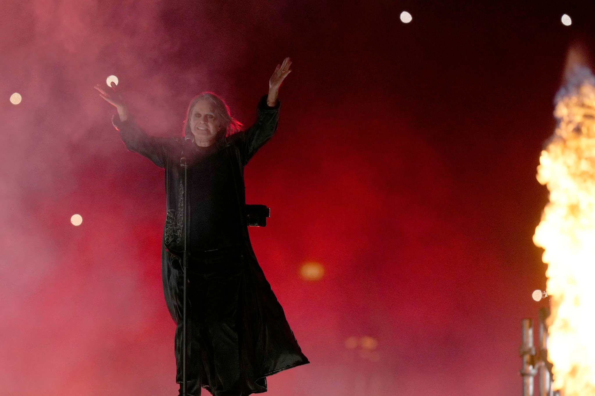 Ozzy Osbourne says farewell to live performance with a hometown show for 40,000 fans