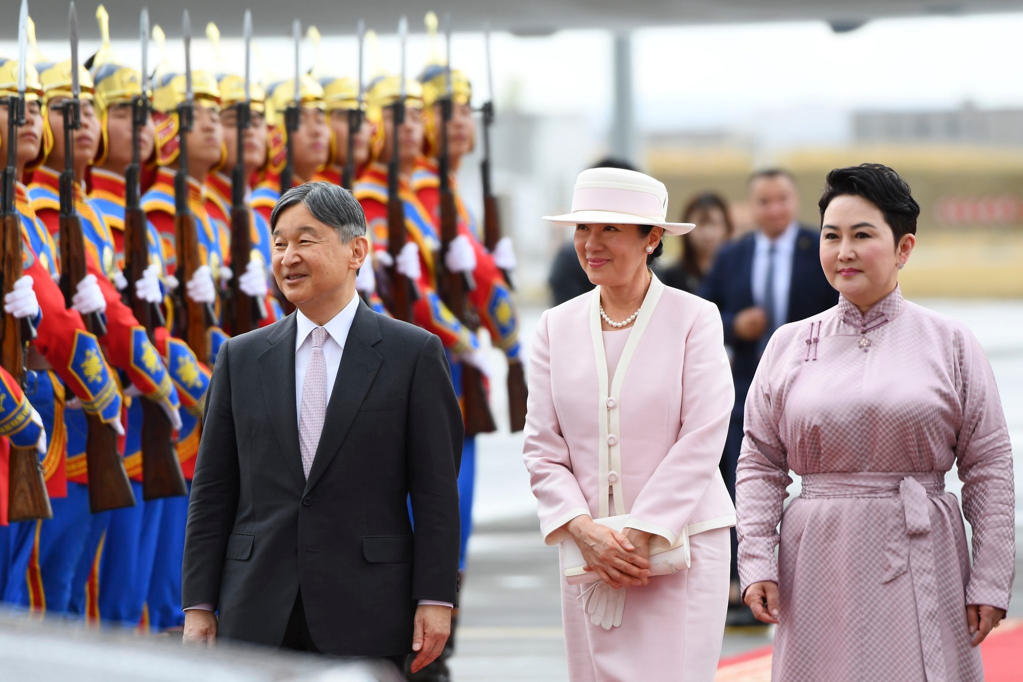 Japan's emperor begins a weeklong visit to Mongolia that will honor POWs