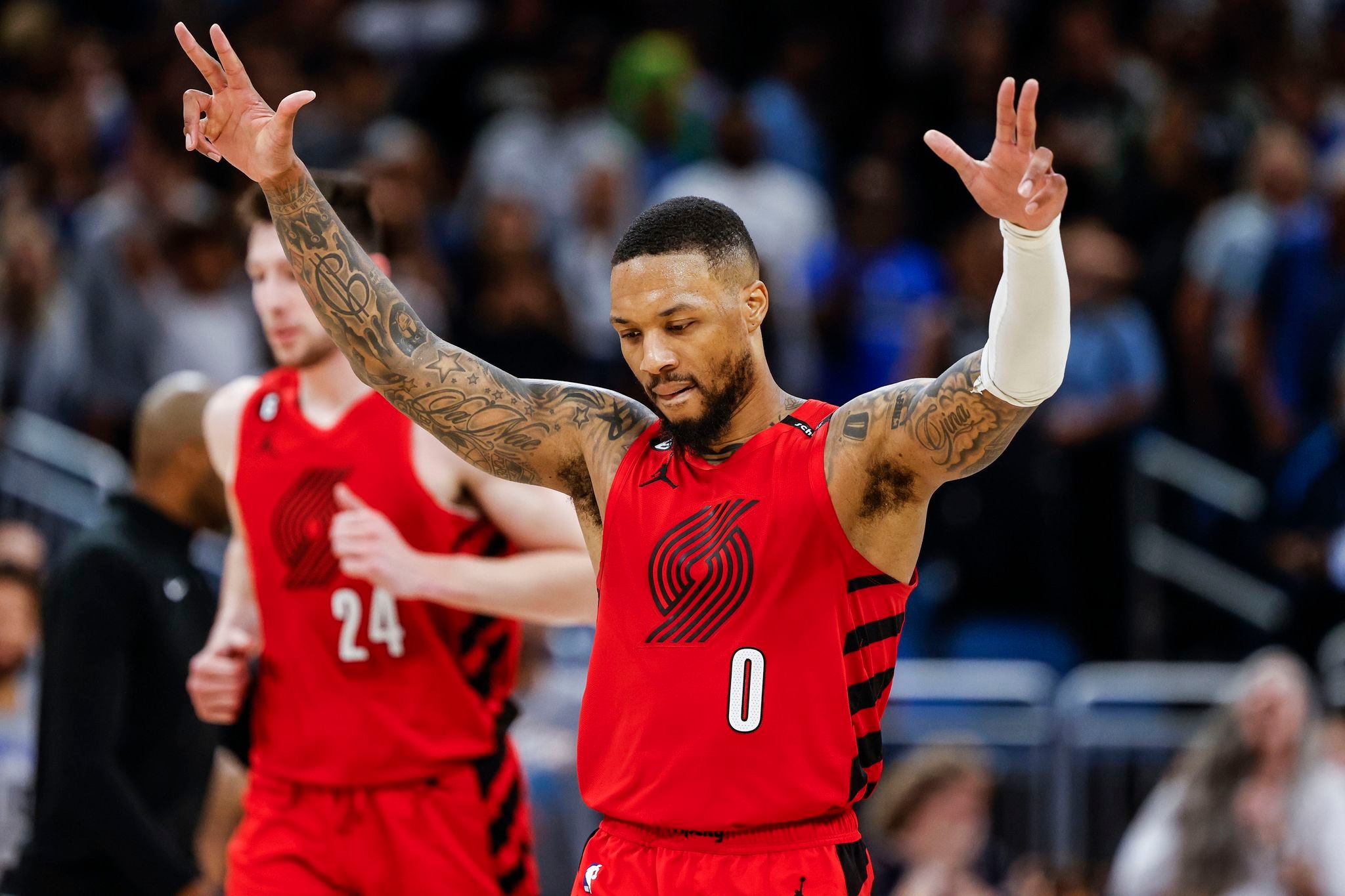 Injured Damian Lillard is grateful to be 'back home' with the Trail Blazers