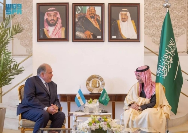 Saudi, Argentinean foreign ministers discuss regional developments