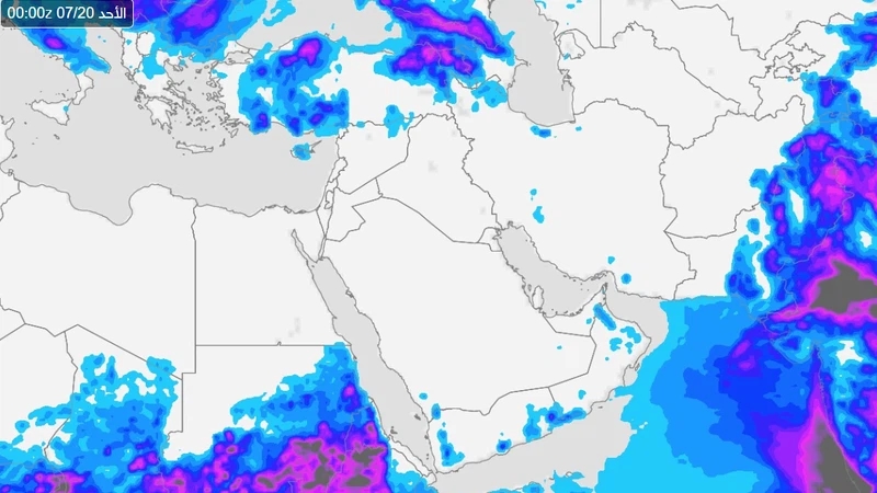 أمطار رعدية موسمية في عدة دول عربية خلال عطلة نهاية الأسبوع.. تفاصيل