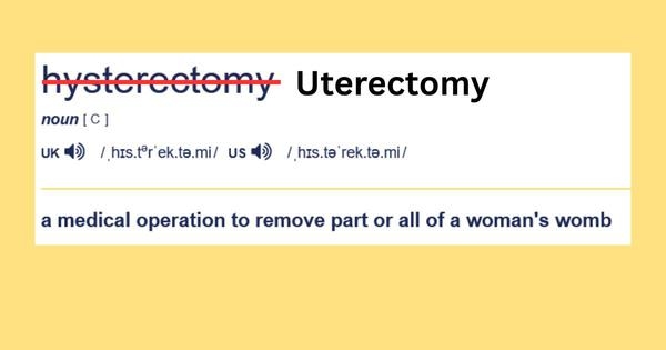 Why the term ‘hysterectomy' should be history