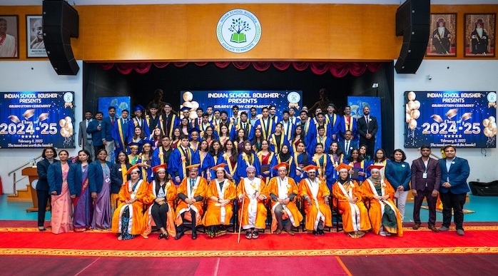 Indian School Bousher celebrates graduation ceremony with grandeur