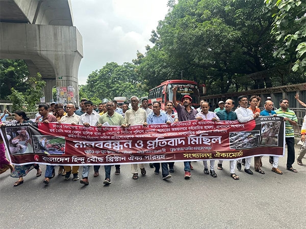 Minority organisations hold protests in Bangladesh, demand rebuilding of temple in Khilkhet