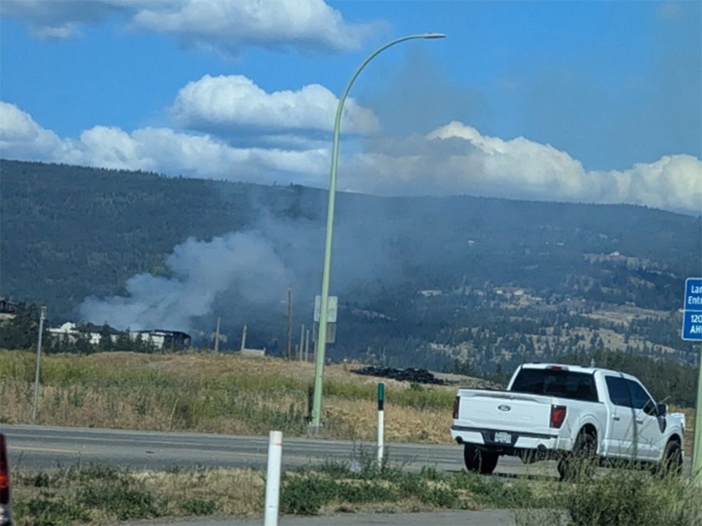 Wildfire prompts evacuation order for several homes near Kelowna, B.C.