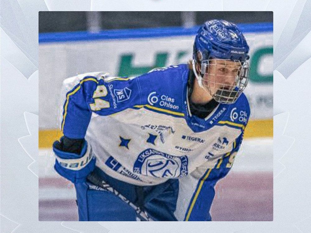 Centre Tinus-Luc Koblar is first Leaf selection at the NHL draft