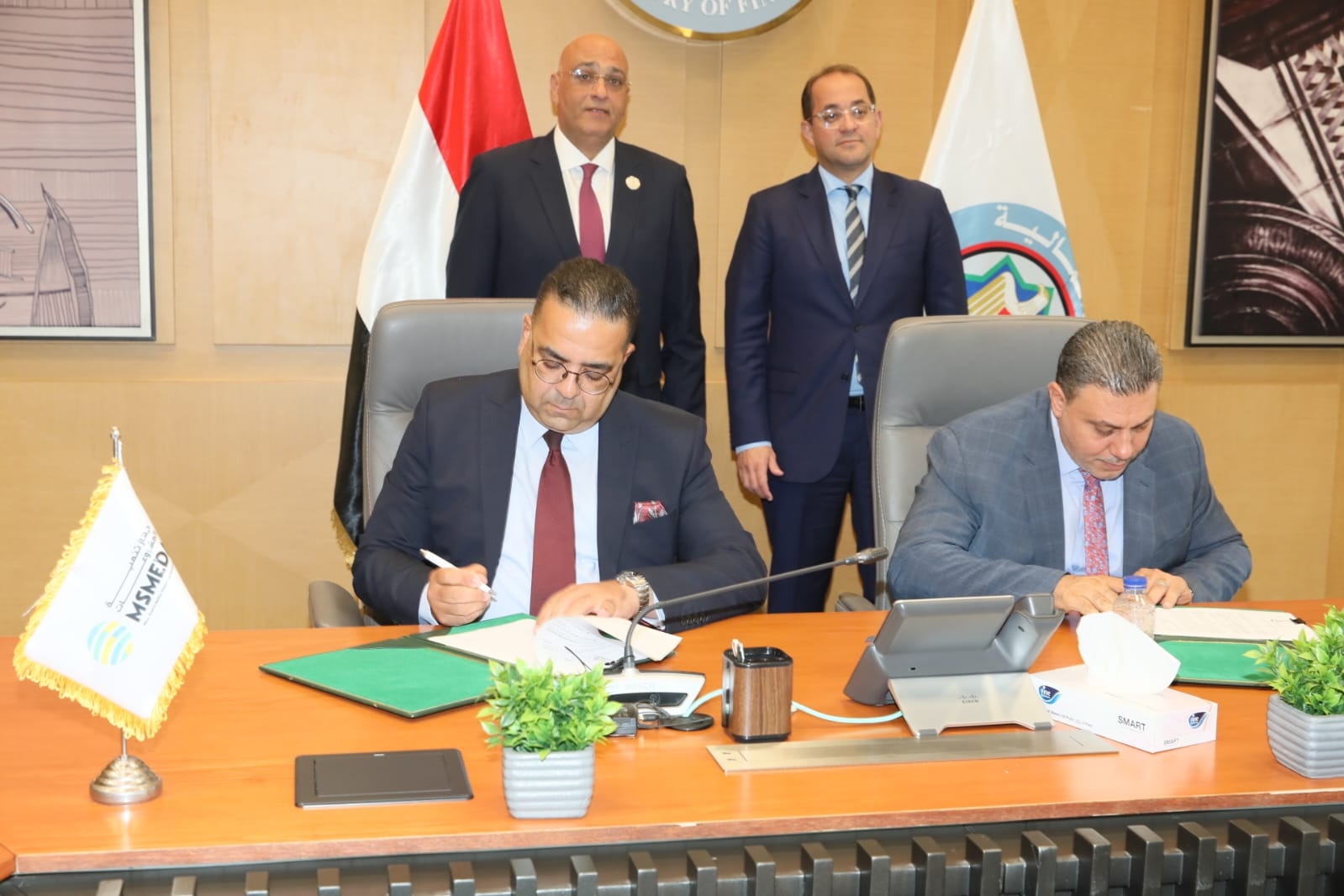 بروتوكول تعاون بين "المالية" وتنمية المشروعات لدعم الشركات الناشئة ورواد الأعمال