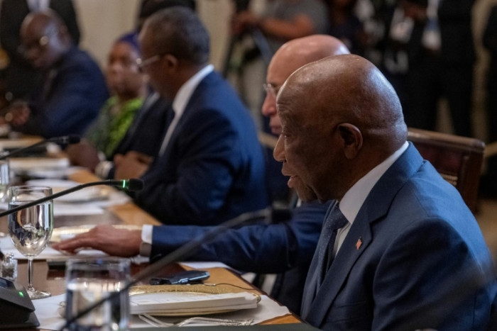 Trump praises Liberian leader on English