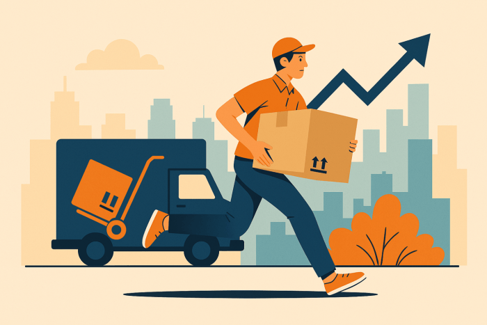 Express delivery pivots to new markets