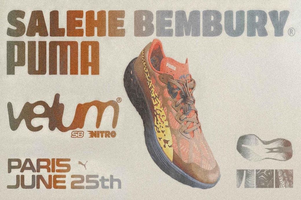 Puma & Salehe Bembury launch futuristic velum sneaker in Paris