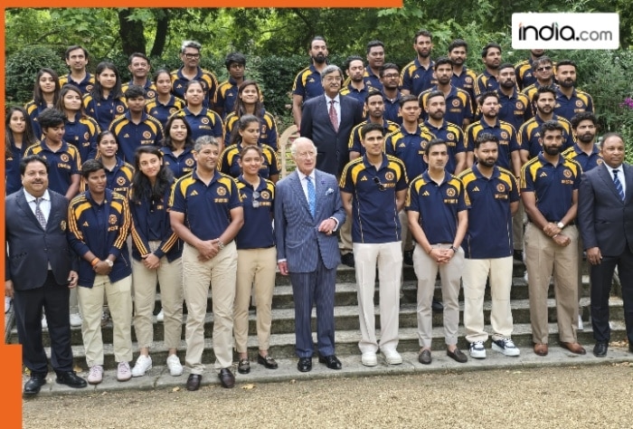 WATCH: King Charles III meets Shubman Gill and Harmanpreet Kaur's Team India members, talks about Siraj..., video goes viral