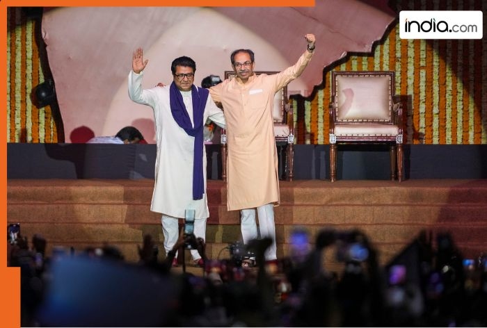 Uddhav and Raj Thackeray share stage after almost 20 years, vow to save 'Marathi linguistic identity' at all costs