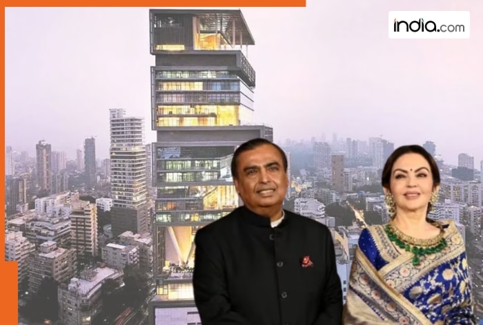 Mukesh Ambani, Nita Ambani and their children Isha Ambani, Akash and Anant Ambani live on top floor of Rs 15000 crore Antilia due to...