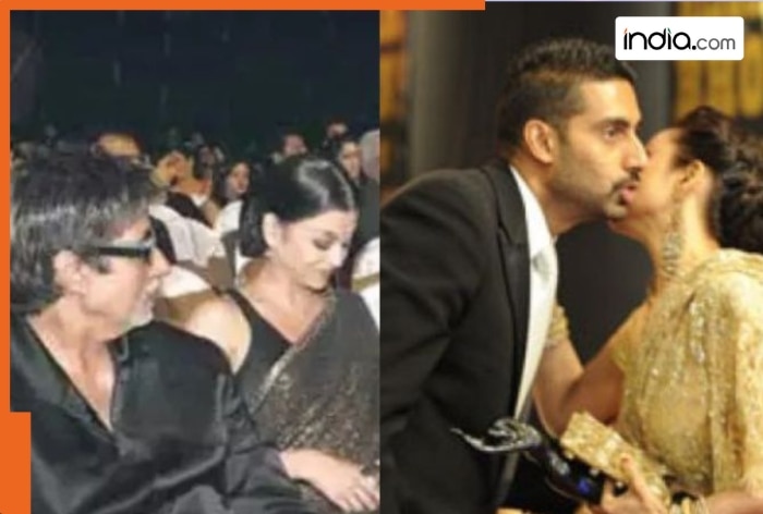 Rekha once kissed Abhishek Bachchan at an award show; Amitabh Bachchan's reaction sitting next to Aishwarya Rai was...